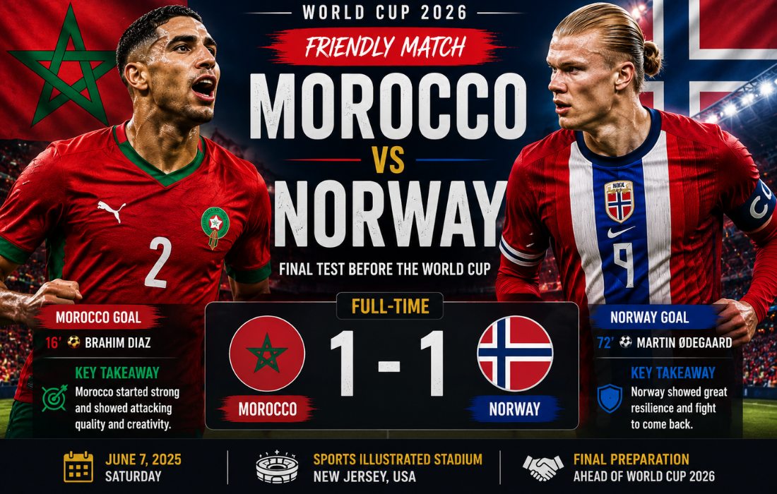 MOROCCO VS NORWAY friendly match