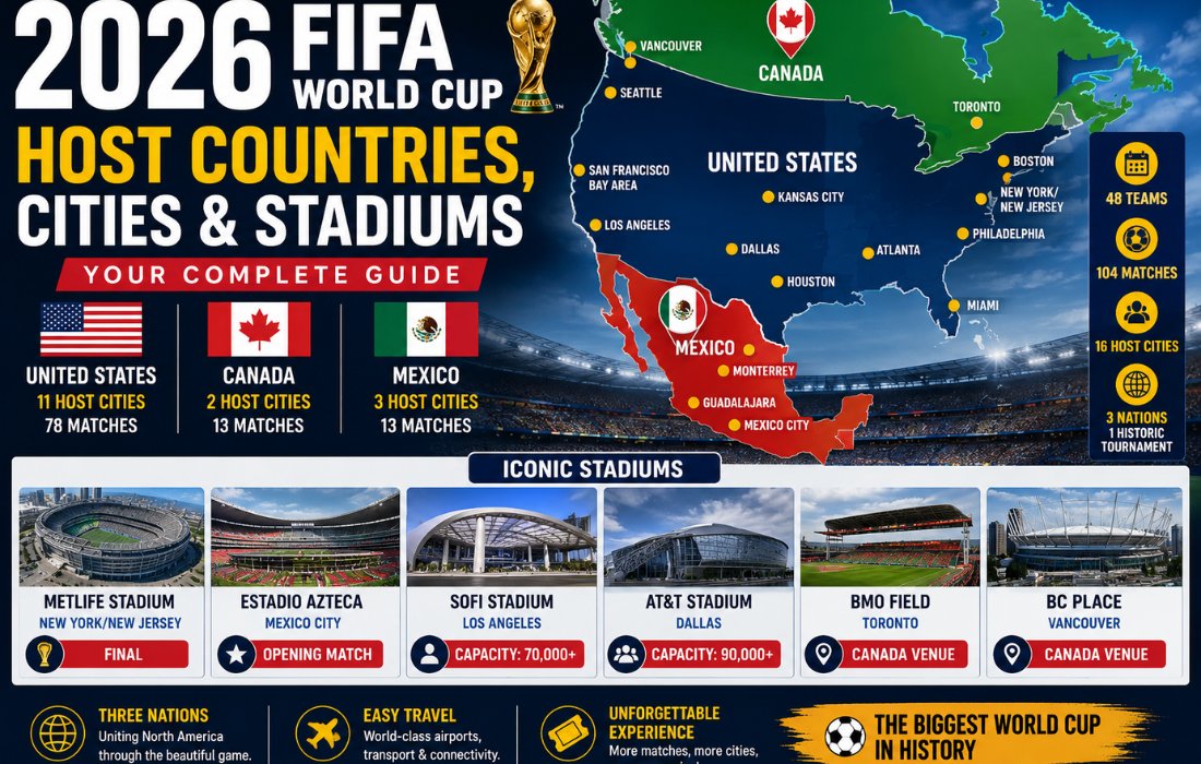 Who Is Hosting the 2026 World Cup? Cities, Stadiums & Venues