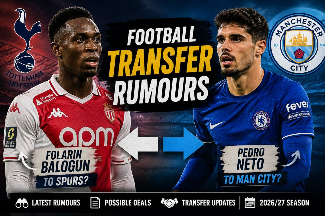 Folarin Balogun to Spurs Man City Target Pedro Neto