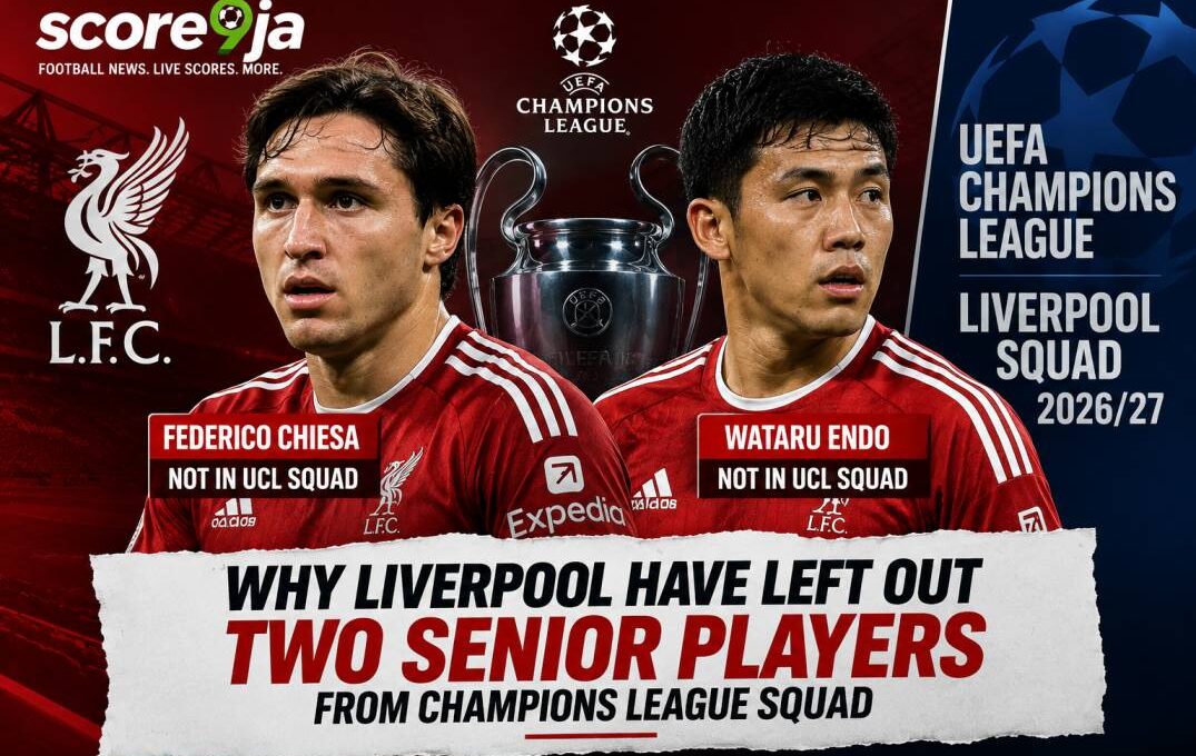Why Liverpool Left Federico Chiesa and Wataru Endo Out of Champions League Squad?